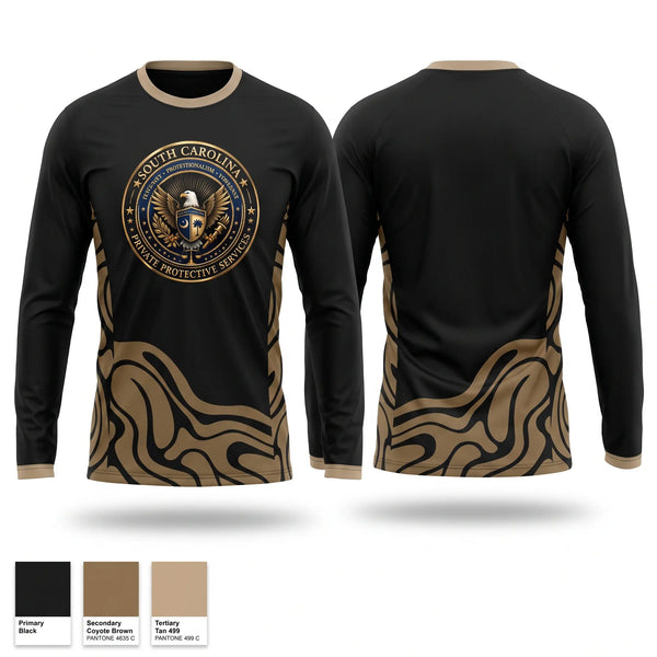 Long Sleeve Performance Shirt, South Carolina Private Protective Services, , Teamtime, Team time, sublimation, custom sports apparel, team uniforms, spirit wear, spiritwear, sports uniforms, custom shirts, team store, custom team store, fundraiser sports, apparel fundraiser