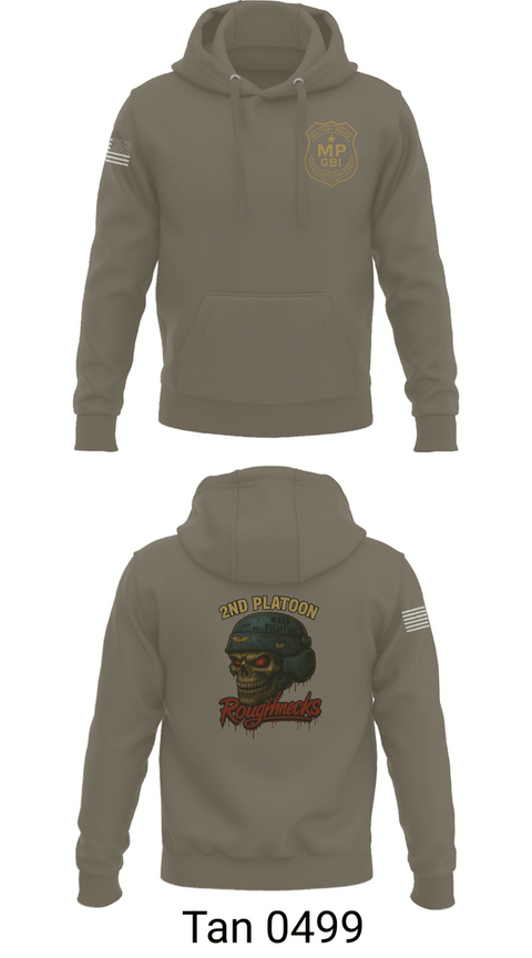 Hoodie, 2nd Platoon roughnecks 49th, Army, Teamtime, Team time, sublimation, custom sports apparel, team uniforms, spirit wear, spiritwear, sports uniforms, custom shirts, team store, custom team store, fundraiser sports, apparel fundraiser