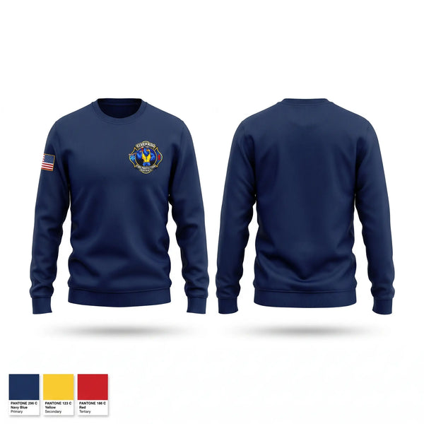 Crew Neck Sweatshirt, Elverado Fire Protection District, Fire Department, Teamtime, Team time, sublimation, custom sports apparel, team uniforms, spirit wear, spiritwear, sports uniforms, custom shirts, team store, custom team store, fundraiser sports, apparel fundraiser