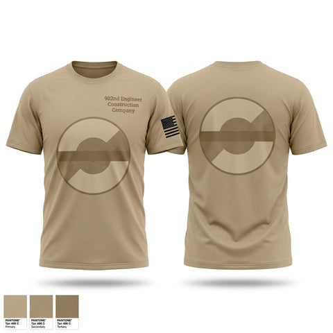 Old School Cotton Feel Shirt, 902nd Engineer Construction Company, Army, Teamtime, Team time, sublimation, custom sports apparel, team uniforms, spirit wear, spiritwear, sports uniforms, custom shirts, team store, custom team store, fundraiser sports, apparel fundraiser