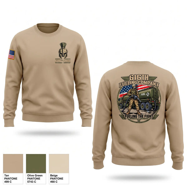 Crew Neck Sweatshirt, 616th QM CO, Army, Teamtime, Team time, sublimation, custom sports apparel, team uniforms, spirit wear, spiritwear, sports uniforms, custom shirts, team store, custom team store, fundraiser sports, apparel fundraiser