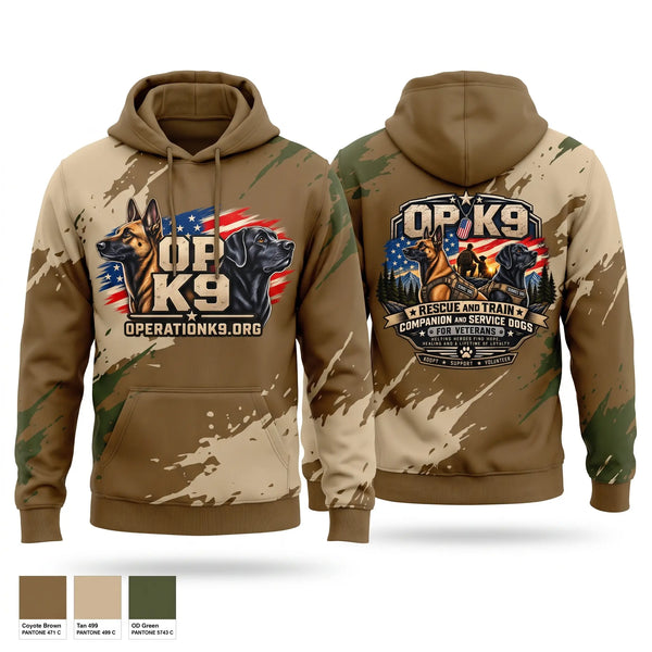 Hoodie, Operation K9, , Teamtime, Team time, sublimation, custom sports apparel, team uniforms, spirit wear, spiritwear, sports uniforms, custom shirts, team store, custom team store, fundraiser sports, apparel fundraiser