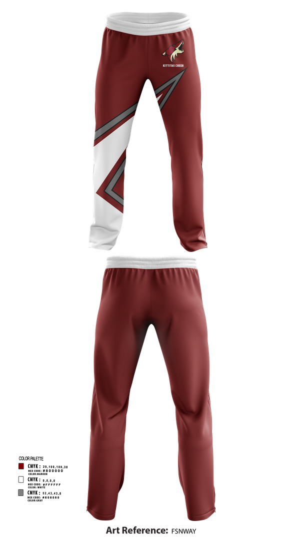 Sweatpants, Kittitas Cheer, Cheer, Teamtime, Team time, sublimation, custom sports apparel, team uniforms, spirit wear, spiritwear, sports uniforms, custom shirts, team store, custom team store, fundraiser sports, apparel fundraiser