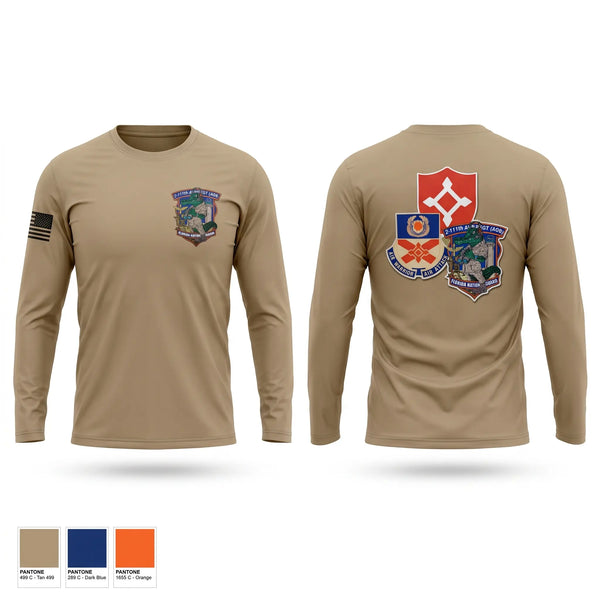 Long Sleeve Performance Shirt, 2-111th AOB, Army, Teamtime, Team time, sublimation, custom sports apparel, team uniforms, spirit wear, spiritwear, sports uniforms, custom shirts, team store, custom team store, fundraiser sports, apparel fundraiser