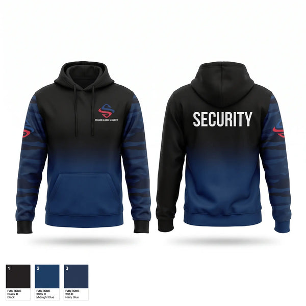 Hoodie, Sahara Global Security, Police, Teamtime, Team time, sublimation, custom sports apparel, team uniforms, spirit wear, spiritwear, sports uniforms, custom shirts, team store, custom team store, fundraiser sports, apparel fundraiser