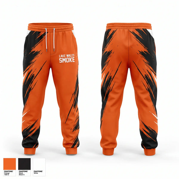 Sweatpants, Lake Wales Smoke, Baseball, Teamtime, Team time, sublimation, custom sports apparel, team uniforms, spirit wear, spiritwear, sports uniforms, custom shirts, team store, custom team store, fundraiser sports, apparel fundraiser