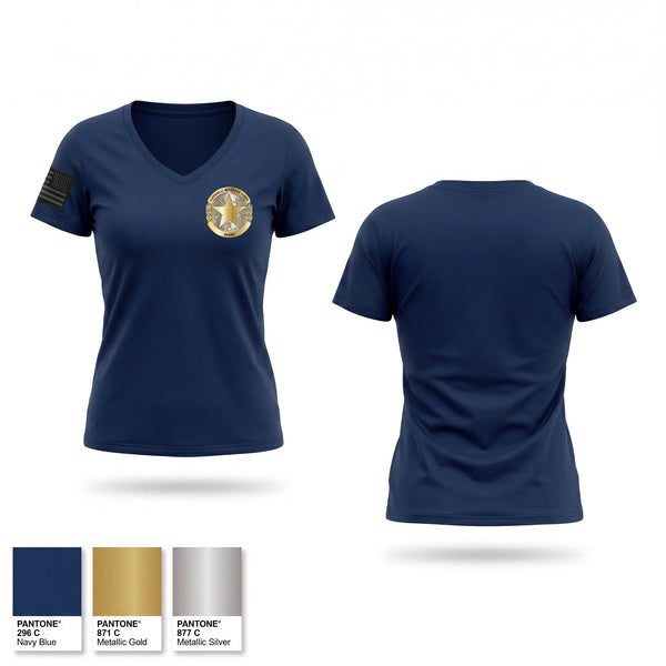 Womens Short Sleeve Vneck Shirt, Texas alcoholic beverage commission, Police, Teamtime, Team time, sublimation, custom sports apparel, team uniforms, spirit wear, spiritwear, sports uniforms, custom shirts, team store, custom team store, fundraiser sports, apparel fundraiser