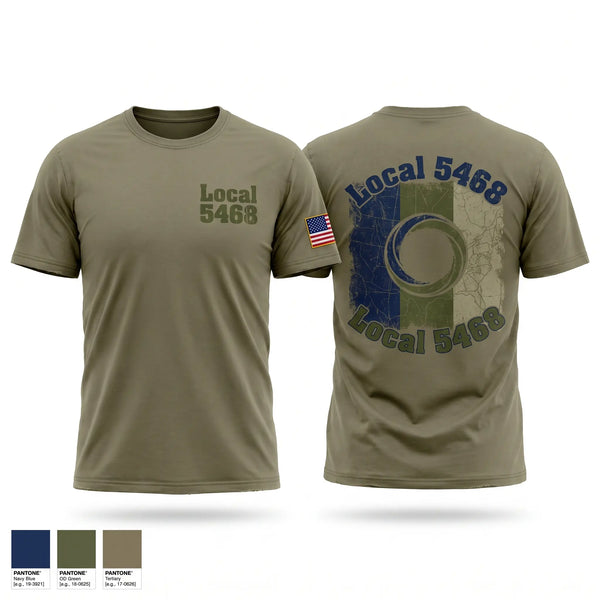 Old School Cotton Feel Shirt, Local 5468, Fire Department, Teamtime, Team time, sublimation, custom sports apparel, team uniforms, spirit wear, spiritwear, sports uniforms, custom shirts, team store, custom team store, fundraiser sports, apparel fundraiser