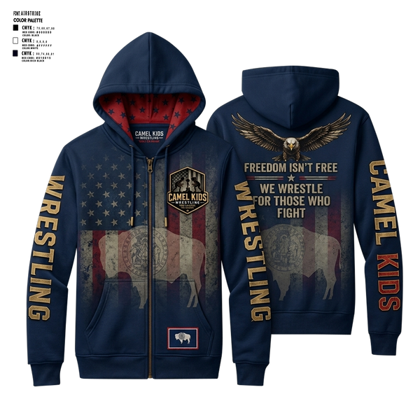 Hoodie, Camel kids 2026, Wrestling, Teamtime, Team time, sublimation, custom sports apparel, team uniforms, spirit wear, spiritwear, sports uniforms, custom shirts, team store, custom team store, fundraiser sports, apparel fundraiser