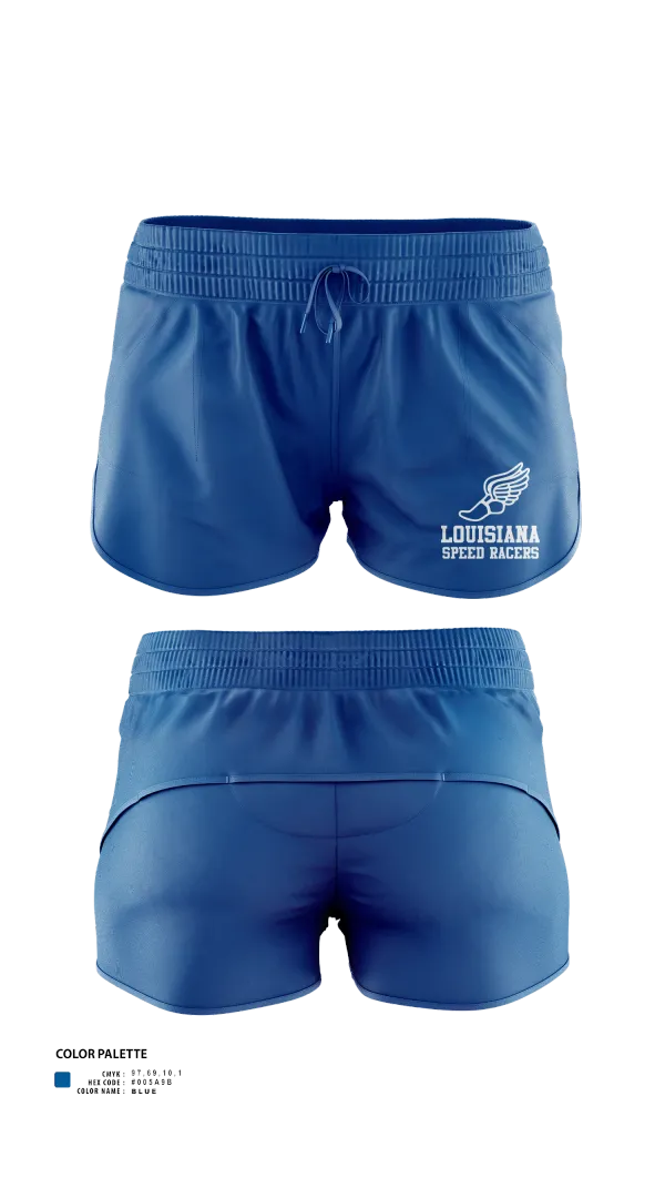 Track Shorts, Louisiana Speed Racers, Track & Field, Teamtime, Team time, sublimation, custom sports apparel, team uniforms, spirit wear, spiritwear, sports uniforms, custom shirts, team store, custom team store, fundraiser sports, apparel fundraiser