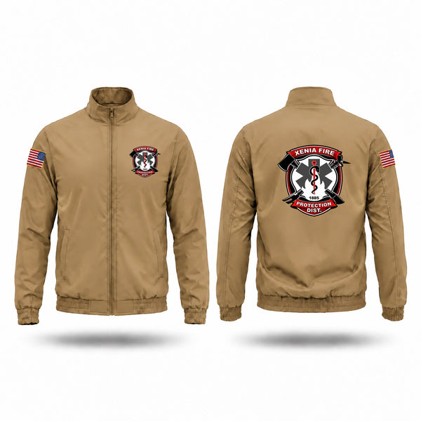 Windbreaker, XENIA FIRE PROTECTION DISTRICT, Fire Department, Teamtime, Team time, sublimation, custom sports apparel, team uniforms, spirit wear, spiritwear, sports uniforms, custom shirts, team store, custom team store, fundraiser sports, apparel fundraiser