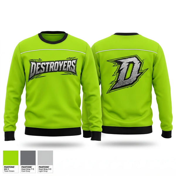Crew Neck Sweatshirt, Midwest Destroyers, Softball, Teamtime, Team time, sublimation, custom sports apparel, team uniforms, spirit wear, spiritwear, sports uniforms, custom shirts, team store, custom team store, fundraiser sports, apparel fundraiser