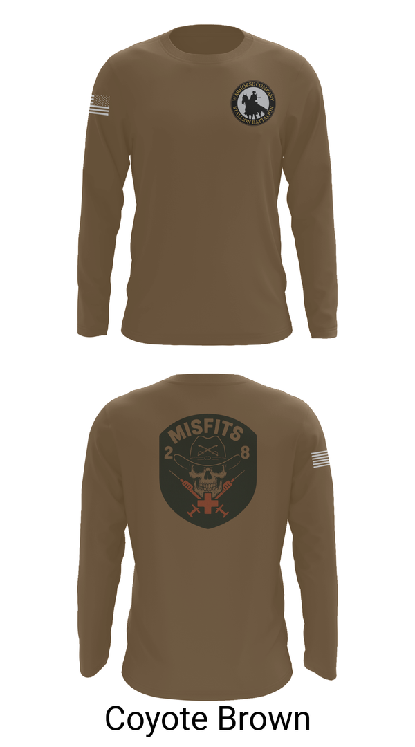 Long Sleeve Performance Shirt, 2-8 Cav, HHC, Medic Platoon, , Teamtime, Team time, sublimation, custom sports apparel, team uniforms, spirit wear, spiritwear, sports uniforms, custom shirts, team store, custom team store, fundraiser sports, apparel fundraiser