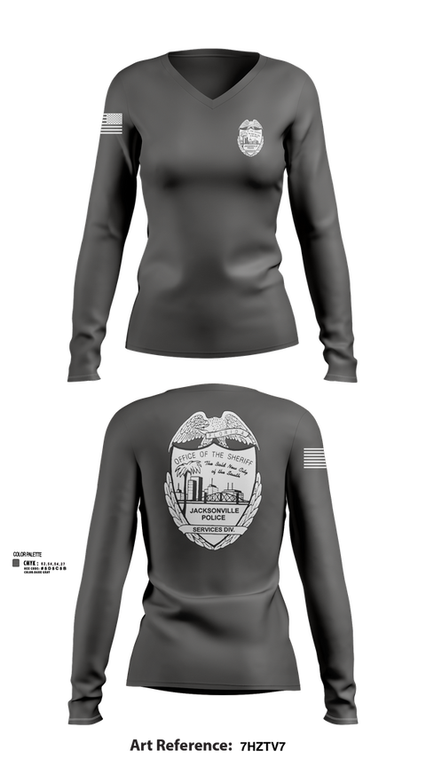 Womens Long Sleeve Vneck Shirt, SERVICES DIV., , Teamtime, Team time, sublimation, custom sports apparel, team uniforms, spirit wear, spiritwear, sports uniforms, custom shirts, team store, custom team store, fundraiser sports, apparel fundraiser