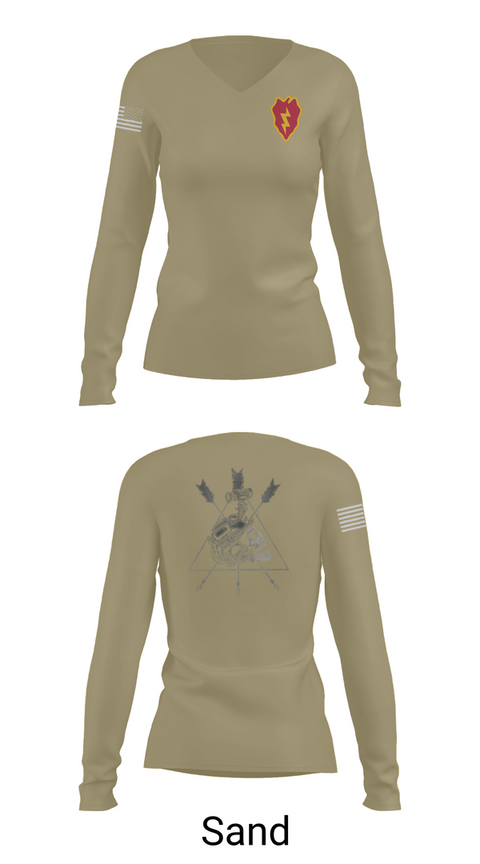 Womens Long Sleeve Vneck Shirt, 325th LSB, , Teamtime, Team time, sublimation, custom sports apparel, team uniforms, spirit wear, spiritwear, sports uniforms, custom shirts, team store, custom team store, fundraiser sports, apparel fundraiser