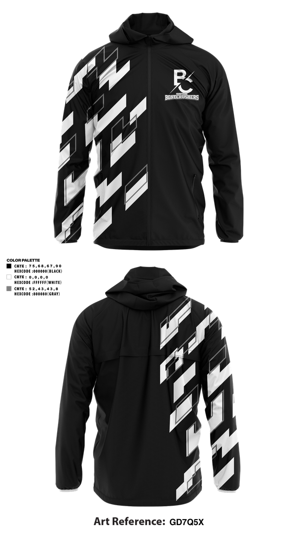 Windbreaker, Sinton Bonecrushers, , Teamtime, Team time, sublimation, custom sports apparel, team uniforms, spirit wear, spiritwear, sports uniforms, custom shirts, team store, custom team store, fundraiser sports, apparel fundraiser