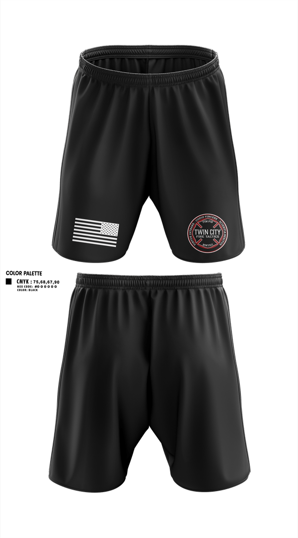 Athletic Shorts With Pockets, Twin City Fire Tactics, Fire Department, Teamtime, Team time, sublimation, custom sports apparel, team uniforms, spirit wear, spiritwear, sports uniforms, custom shirts, team store, custom team store, fundraiser sports, apparel fundraiser