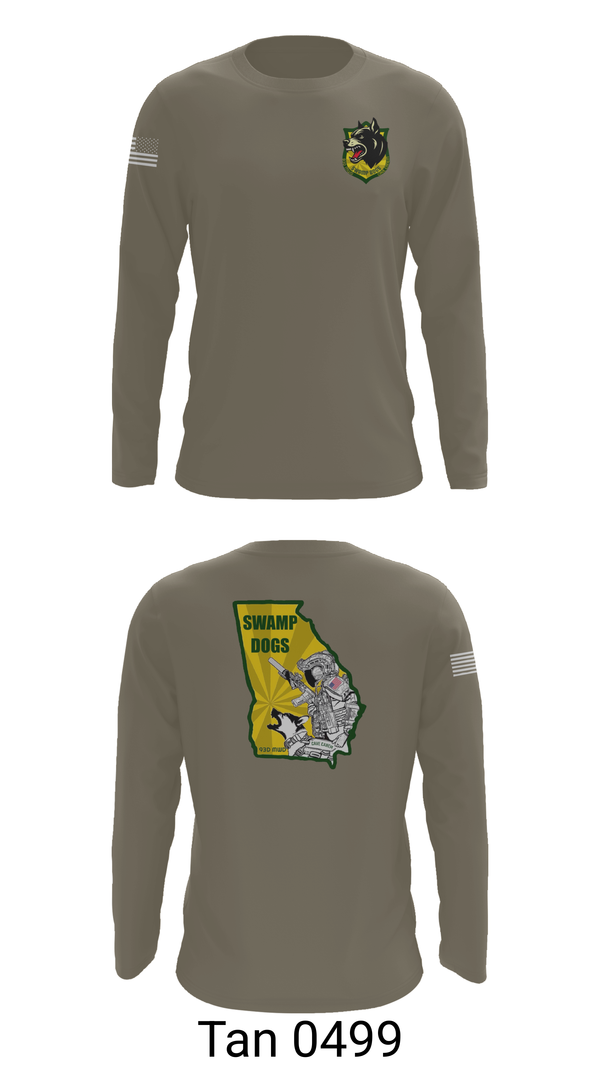 Long Sleeve Performance Shirt, 93D MP DET (MWD), , Teamtime, Team time, sublimation, custom sports apparel, team uniforms, spirit wear, spiritwear, sports uniforms, custom shirts, team store, custom team store, fundraiser sports, apparel fundraiser