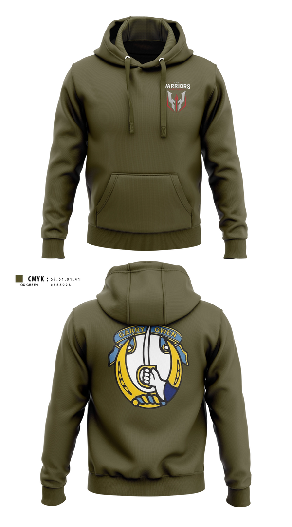 Hoodie, C-Co 2/7 Cav, Army, Teamtime, Team time, sublimation, custom sports apparel, team uniforms, spirit wear, spiritwear, sports uniforms, custom shirts, team store, custom team store, fundraiser sports, apparel fundraiser