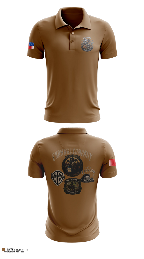 Short Sleeve Performance Polo, Final Carnage 2-37 AR, Army, Teamtime, Team time, sublimation, custom sports apparel, team uniforms, spirit wear, spiritwear, sports uniforms, custom shirts, team store, custom team store, fundraiser sports, apparel fundraiser