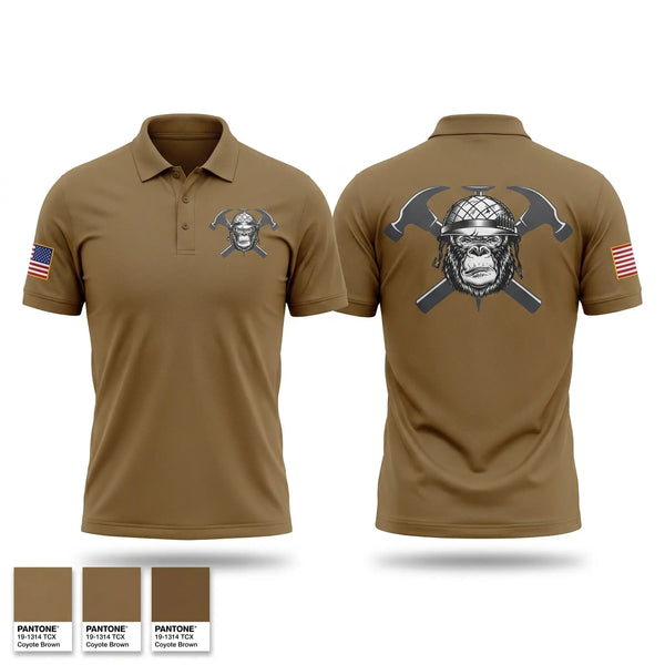Short Sleeve Performance Polo, HEAVY HITTERS, Army, Teamtime, Team time, sublimation, custom sports apparel, team uniforms, spirit wear, spiritwear, sports uniforms, custom shirts, team store, custom team store, fundraiser sports, apparel fundraiser