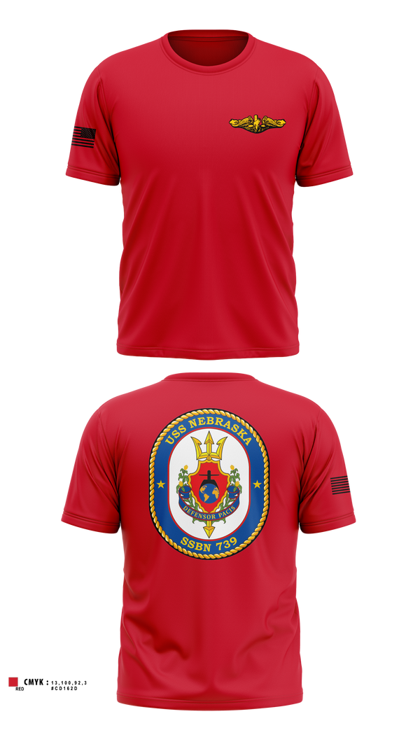 Old School Cotton Feel Shirt, USS Nebraska, Navy, Teamtime, Team time, sublimation, custom sports apparel, team uniforms, spirit wear, spiritwear, sports uniforms, custom shirts, team store, custom team store, fundraiser sports, apparel fundraiser
