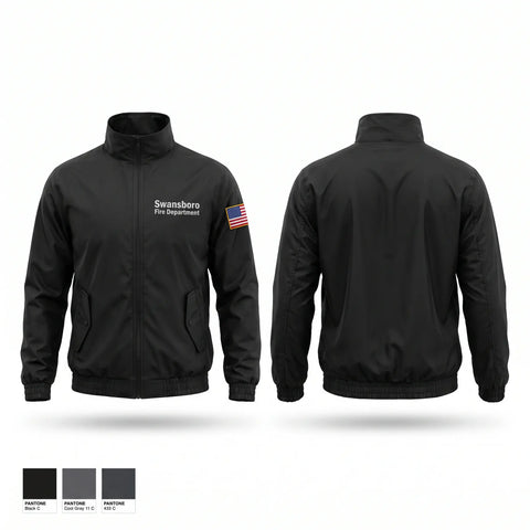 Windbreaker, Swansboro Fire Department, Fire Department, Teamtime, Team time, sublimation, custom sports apparel, team uniforms, spirit wear, spiritwear, sports uniforms, custom shirts, team store, custom team store, fundraiser sports, apparel fundraiser