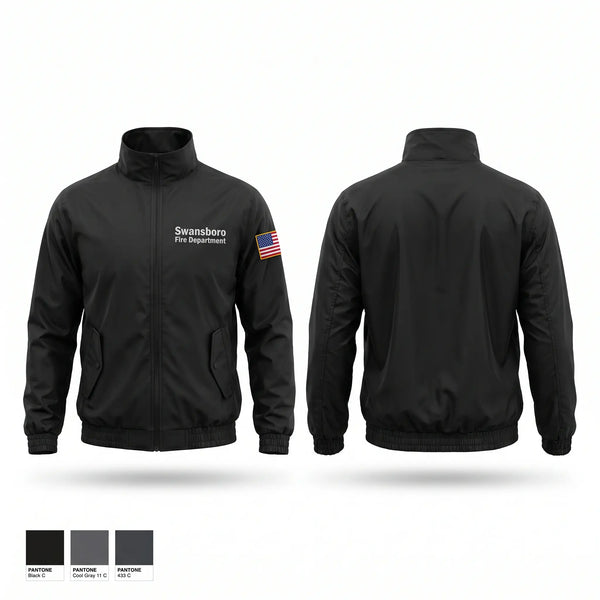 Windbreaker, Swansboro Fire Department, Fire Department, Teamtime, Team time, sublimation, custom sports apparel, team uniforms, spirit wear, spiritwear, sports uniforms, custom shirts, team store, custom team store, fundraiser sports, apparel fundraiser