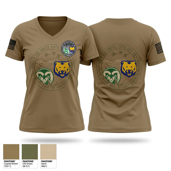 Womens Short Sleeve Vneck Shirt, Detachment 090, Air Force, Teamtime, Team time, sublimation, custom sports apparel, team uniforms, spirit wear, spiritwear, sports uniforms, custom shirts, team store, custom team store, fundraiser sports, apparel fundraiser