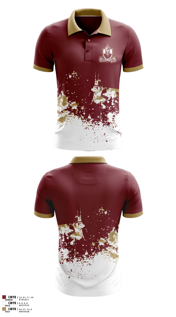 Short Sleeve Performance Polo, Whittier Crimson Knights, , Teamtime, Team time, sublimation, custom sports apparel, team uniforms, spirit wear, spiritwear, sports uniforms, custom shirts, team store, custom team store, fundraiser sports, apparel fundraiser