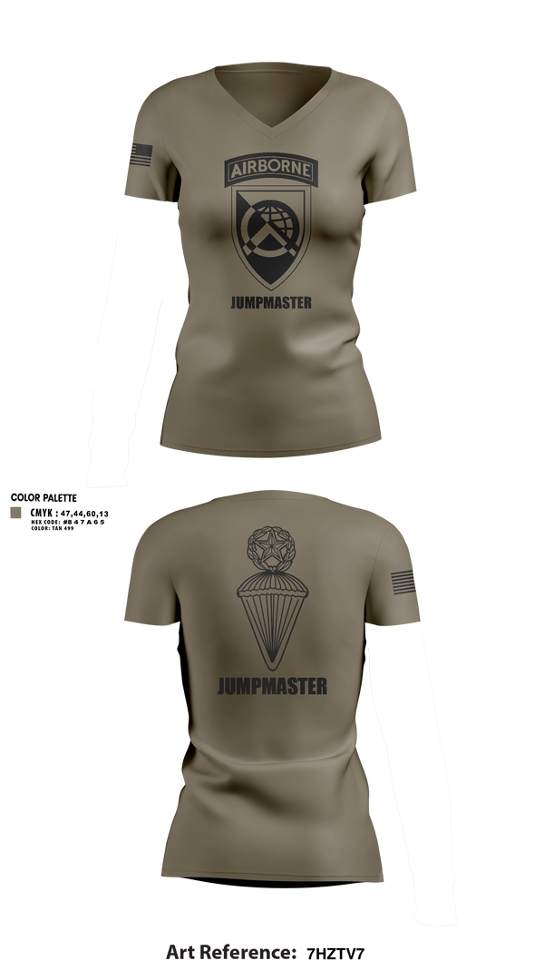 Womens Short Sleeve Vneck Shirt, 360 CA BDE (Airborne), Army, Teamtime, Team time, sublimation, custom sports apparel, team uniforms, spirit wear, spiritwear, sports uniforms, custom shirts, team store, custom team store, fundraiser sports, apparel fundraiser
