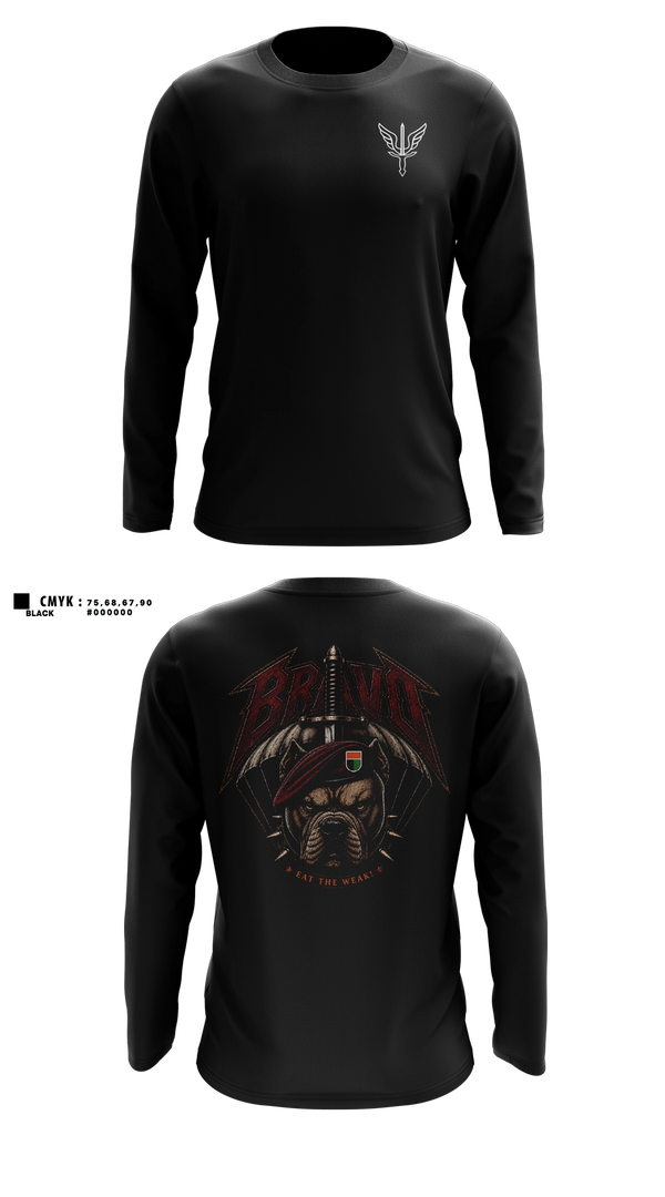 Long Sleeve Performance Shirt, B. CO, 112th SIG BN, Army, Teamtime, Team time, sublimation, custom sports apparel, team uniforms, spirit wear, spiritwear, sports uniforms, custom shirts, team store, custom team store, fundraiser sports, apparel fundraiser