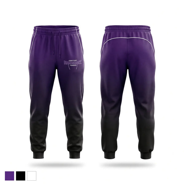 Sweatpants, Century, Tennis, Teamtime, Team time, sublimation, custom sports apparel, team uniforms, spirit wear, spiritwear, sports uniforms, custom shirts, team store, custom team store, fundraiser sports, apparel fundraiser
