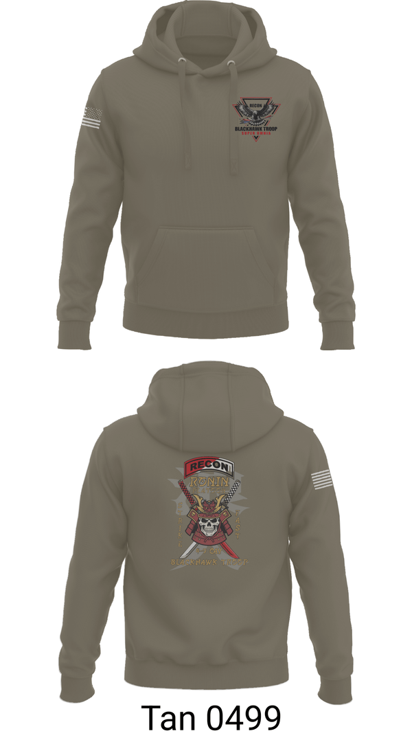 Hoodie, 4-9 CAV, RONIN PLT, Army, Teamtime, Team time, sublimation, custom sports apparel, team uniforms, spirit wear, spiritwear, sports uniforms, custom shirts, team store, custom team store, fundraiser sports, apparel fundraiser