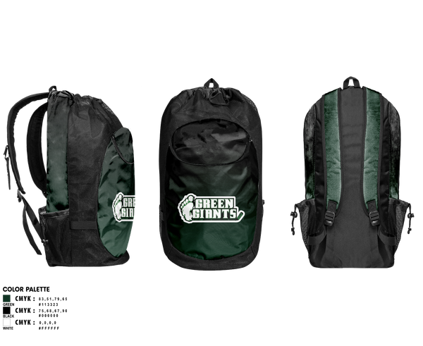 Gear Bag, MN Green Giants, Ice Hockey, Teamtime, Team time, sublimation, custom sports apparel, team uniforms, spirit wear, spiritwear, sports uniforms, custom shirts, team store, custom team store, fundraiser sports, apparel fundraiser
