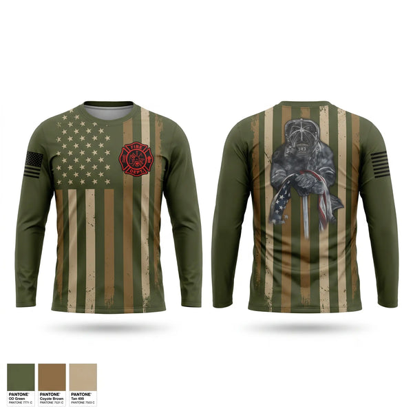 Long Sleeve Performance Shirt, Middle inlet fire department, Fire Department, Teamtime, Team time, sublimation, custom sports apparel, team uniforms, spirit wear, spiritwear, sports uniforms, custom shirts, team store, custom team store, fundraiser sports, apparel fundraiser