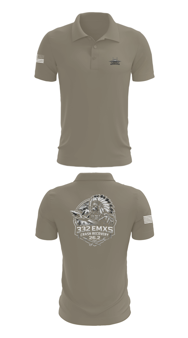 Short Sleeve Performance Polo, 332 emxs crash recovery, Air Force, Teamtime, Team time, sublimation, custom sports apparel, team uniforms, spirit wear, spiritwear, sports uniforms, custom shirts, team store, custom team store, fundraiser sports, apparel fundraiser