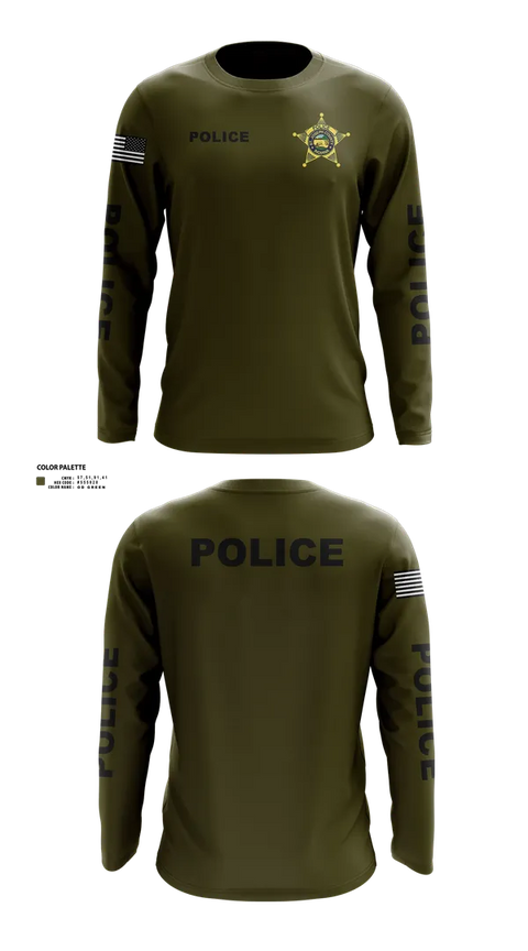Long Sleeve Performance Shirt, St. Joseph County Police Department, , Teamtime, Team time, sublimation, custom sports apparel, team uniforms, spirit wear, spiritwear, sports uniforms, custom shirts, team store, custom team store, fundraiser sports, apparel fundraiser