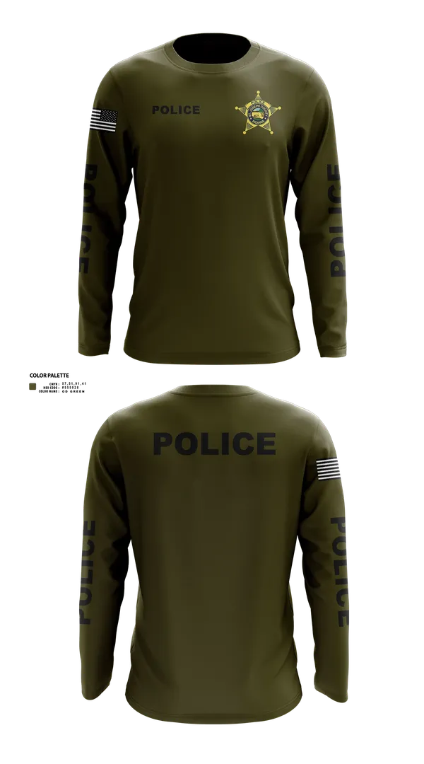 Long Sleeve Performance Shirt, St. Joseph County Police Department, , Teamtime, Team time, sublimation, custom sports apparel, team uniforms, spirit wear, spiritwear, sports uniforms, custom shirts, team store, custom team store, fundraiser sports, apparel fundraiser