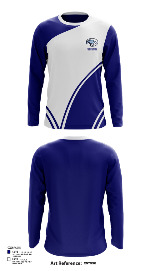 Long Sleeve Performance Shirt, Wesley Chapel Cross Country, Cross Country, Teamtime, Team time, sublimation, custom sports apparel, team uniforms, spirit wear, spiritwear, sports uniforms, custom shirts, team store, custom team store, fundraiser sports, apparel fundraiser