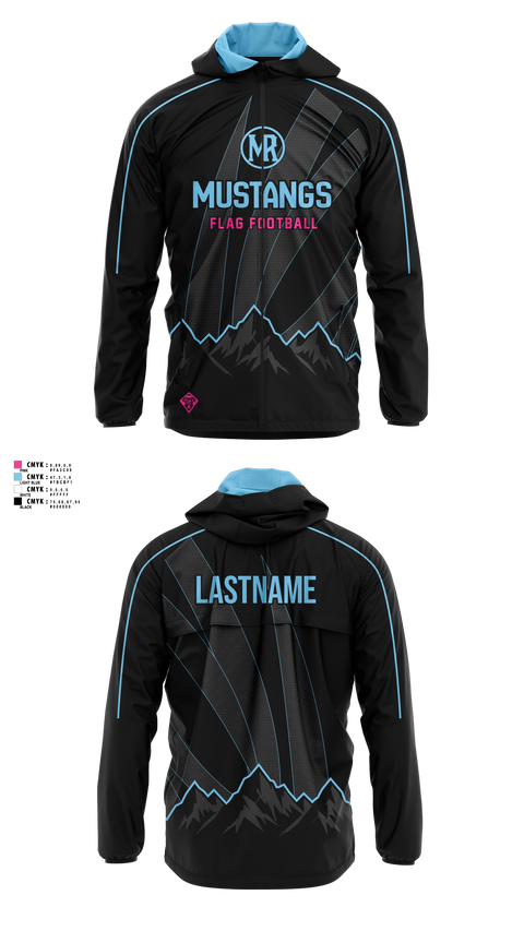 Windbreaker, Mountain Range HS Flag Football, Women's Soccer, Teamtime, Team time, sublimation, custom sports apparel, team uniforms, spirit wear, spiritwear, sports uniforms, custom shirts, team store, custom team store, fundraiser sports, apparel fundraiser