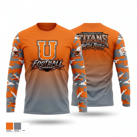 Long Sleeve Performance Shirt, University Titans, Police, Teamtime, Team time, sublimation, custom sports apparel, team uniforms, spirit wear, spiritwear, sports uniforms, custom shirts, team store, custom team store, fundraiser sports, apparel fundraiser