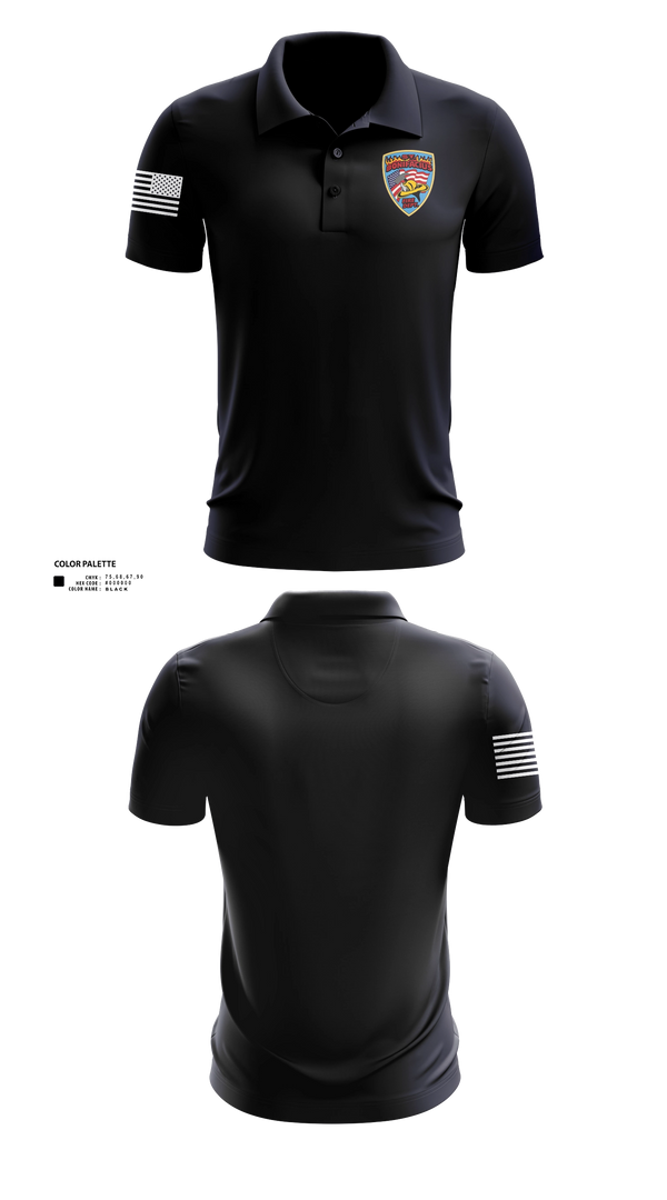 Short Sleeve Performance Polo, St. Boni, Fire Department, Teamtime, Team time, sublimation, custom sports apparel, team uniforms, spirit wear, spiritwear, sports uniforms, custom shirts, team store, custom team store, fundraiser sports, apparel fundraiser
