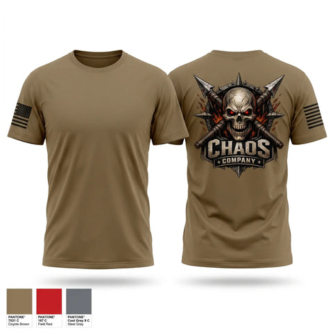 Old School Cotton Feel Shirt, Chaos Company, Army, Teamtime, Team time, sublimation, custom sports apparel, team uniforms, spirit wear, spiritwear, sports uniforms, custom shirts, team store, custom team store, fundraiser sports, apparel fundraiser