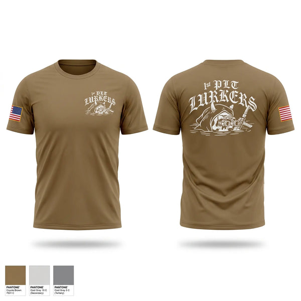 Short Sleeve Performance Shirt, 1st Lurkers, Army, Teamtime, Team time, sublimation, custom sports apparel, team uniforms, spirit wear, spiritwear, sports uniforms, custom shirts, team store, custom team store, fundraiser sports, apparel fundraiser