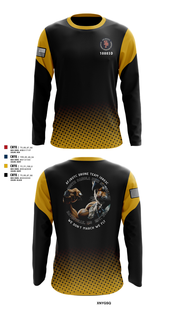 Long Sleeve Performance Shirt, AFJROTC MS-081 DRONE TEAM, , Teamtime, Team time, sublimation, custom sports apparel, team uniforms, spirit wear, spiritwear, sports uniforms, custom shirts, team store, custom team store, fundraiser sports, apparel fundraiser