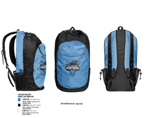 Gear Bag, Cramerton Panthers Football and Cheer, , Teamtime, Team time, sublimation, custom sports apparel, team uniforms, spirit wear, spiritwear, sports uniforms, custom shirts, team store, custom team store, fundraiser sports, apparel fundraiser