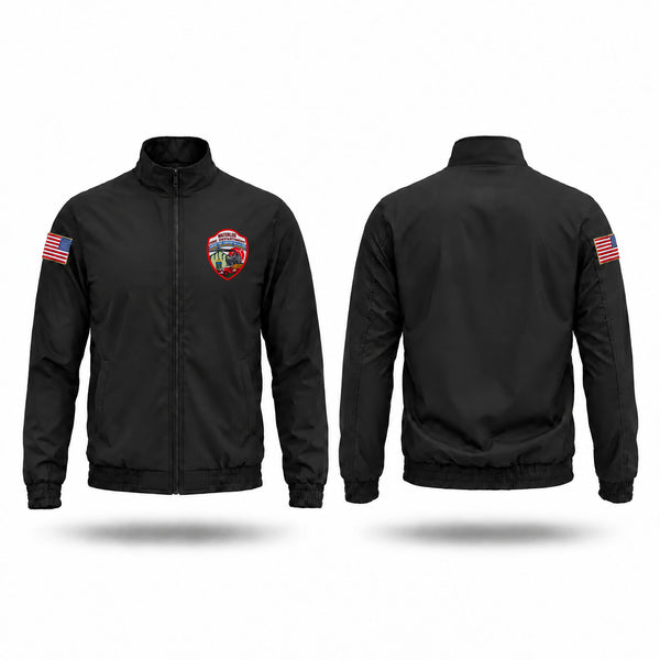 Windbreaker, Waterloo, Fire Department, Teamtime, Team time, sublimation, custom sports apparel, team uniforms, spirit wear, spiritwear, sports uniforms, custom shirts, team store, custom team store, fundraiser sports, apparel fundraiser