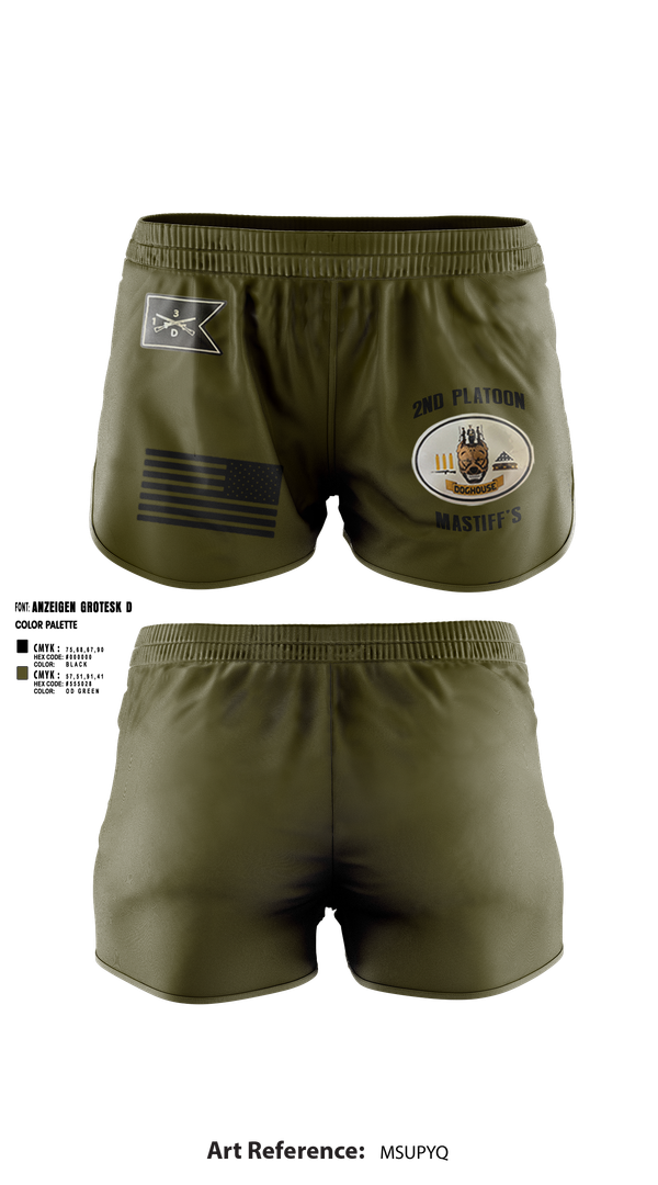 Ranger Panties, 2nd Plt, Doghouse Company, 1/3 TOG, , Teamtime, Team time, sublimation, custom sports apparel, team uniforms, spirit wear, spiritwear, sports uniforms, custom shirts, team store, custom team store, fundraiser sports, apparel fundraiser