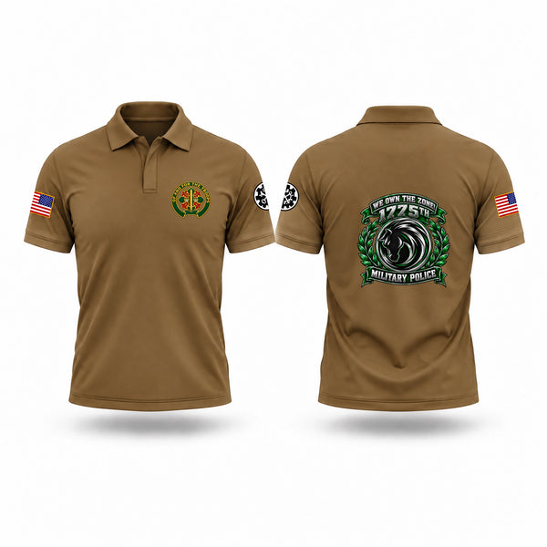 Short Sleeve Performance Polo, 1775th MP Co, National Guard, Teamtime, Team time, sublimation, custom sports apparel, team uniforms, spirit wear, spiritwear, sports uniforms, custom shirts, team store, custom team store, fundraiser sports, apparel fundraiser